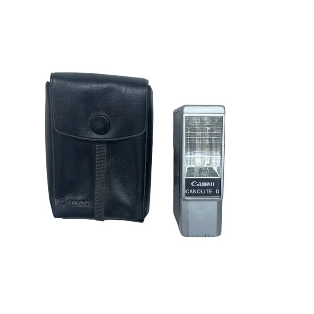 [TESTED] Vintage Canon Canolite D Compact Camera Flash Canonet 28 QL17 QL19 GIII